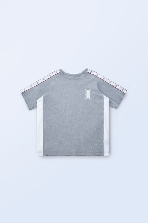 ARES SIDE TAPE OVERSIZE T-SHIRTS GRAY