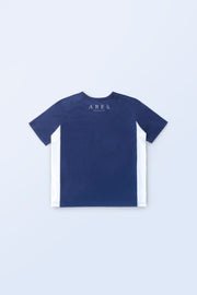 ARES SIDE TAPE OVERSIZE T-SHIRTS NAVY