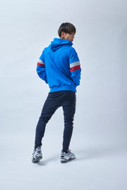ARES BICOLOR LINE OVERSIZE HOODIE BLUE