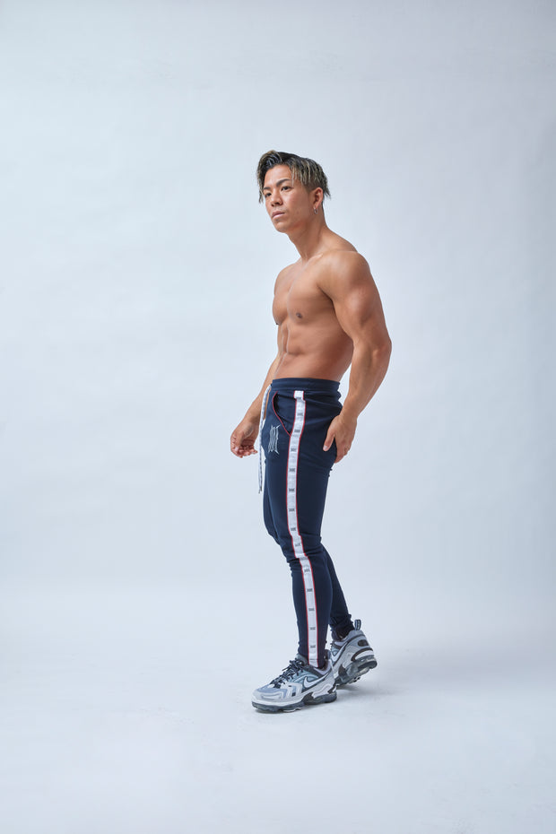 ARES SIDE TAPE STRETCH PANTS NAVY