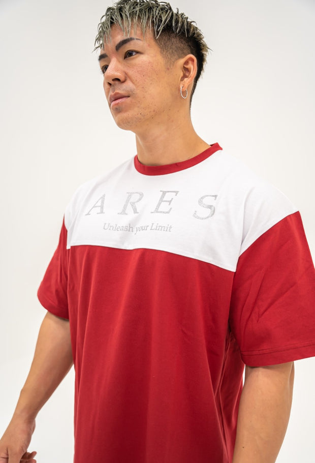 ARES SWITCHED OVERSIZE T-SHIRTS RED